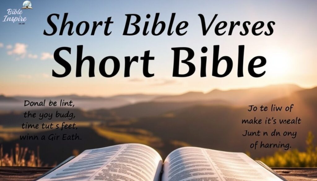 110 Powerful Shortest Bible Verses for Daily Inspiration