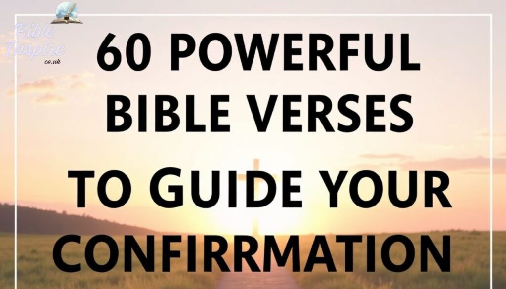 60 Powerful Bible Verses to Guide Your Confirmation Journey