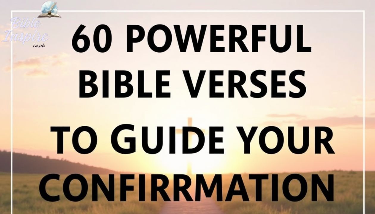 60 Powerful Bible Verses to Guide Your Confirmation Journey
