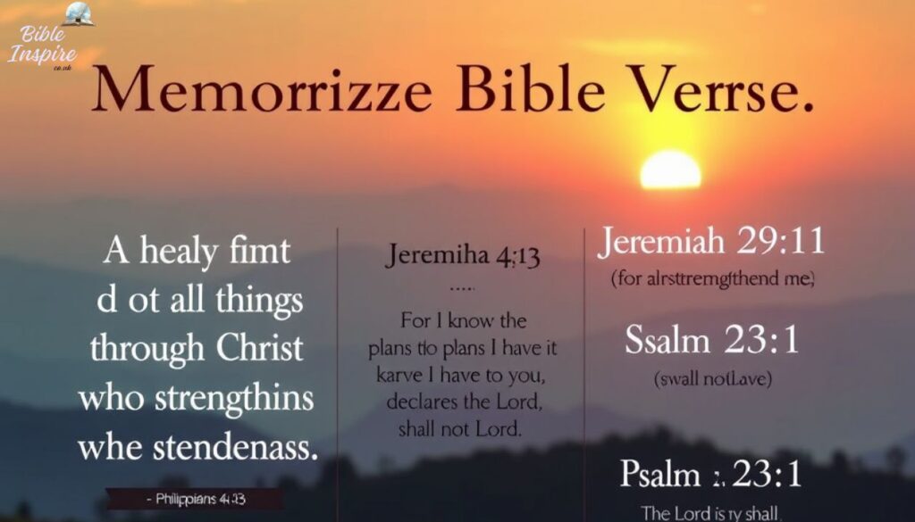 Bible Verses for Memorization