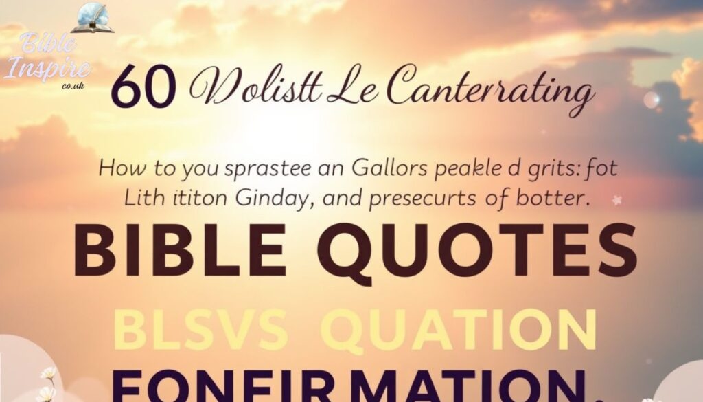 Here are 60 Powerful Bible Quotes for Confirmation