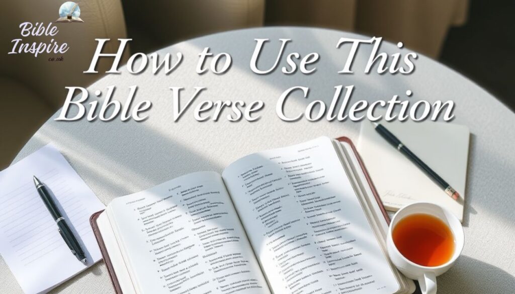 How to Use This Bible Verse Collection