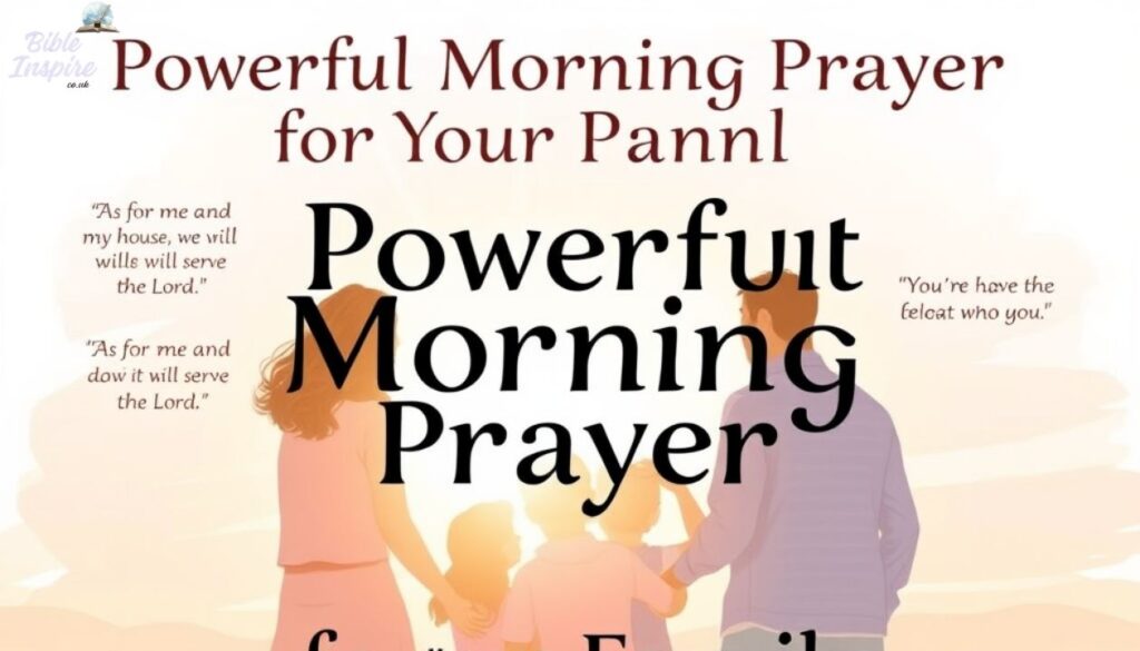 Powerful Morning Prayer for Your Family with Bible Verses