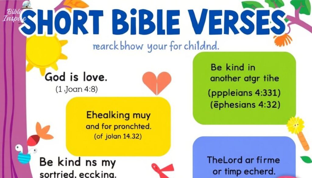 Short Bible Verses for Children