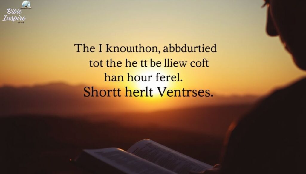 The Importance of Short Bible Verses