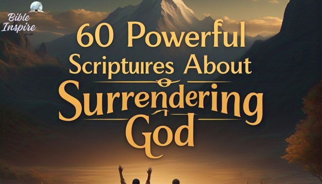 60 Powerful Scriptures About Surrendering to God