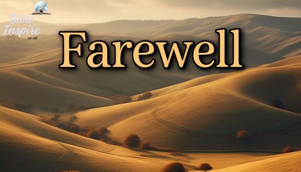 Bible Verses for Hope in Farewell