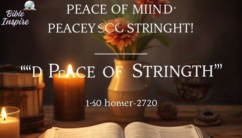 Bible verses about peace of mind and strength