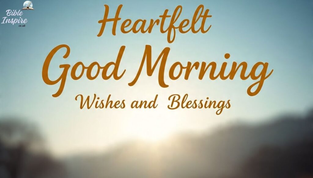 Heartfelt Good Morning Wishes and Blessings
