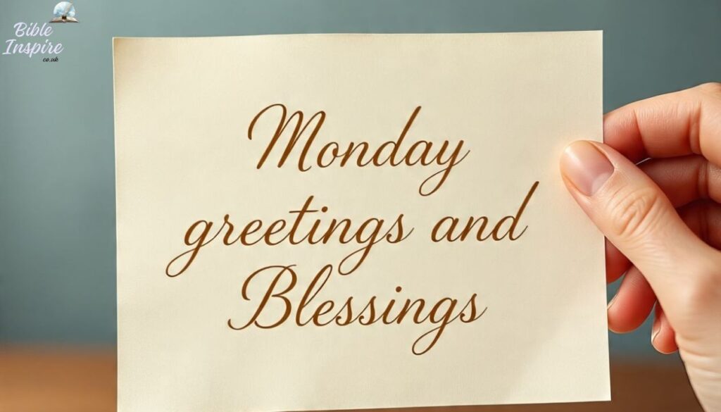 Monday greetings and Blessings