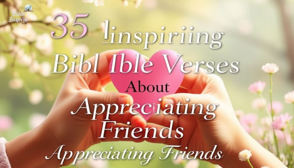 35 Inspiring Bible Verses About Appreciating Friends