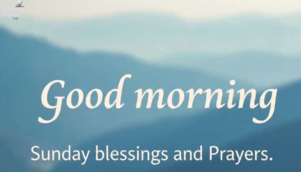 Good morning Sunday blessings and Prayers